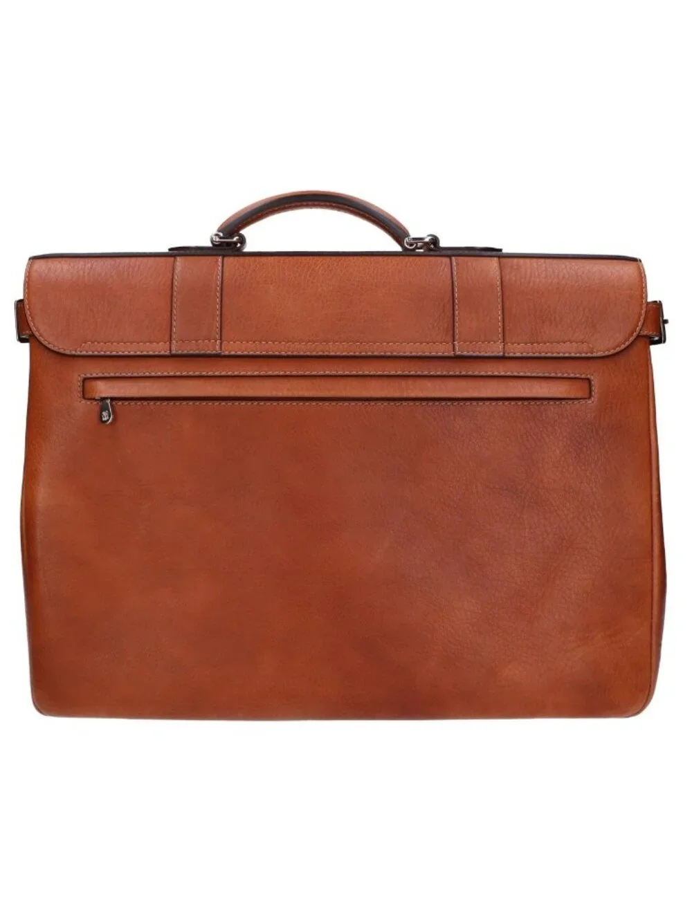 Brunello Cucinelli Gray Leather Briefcase Business